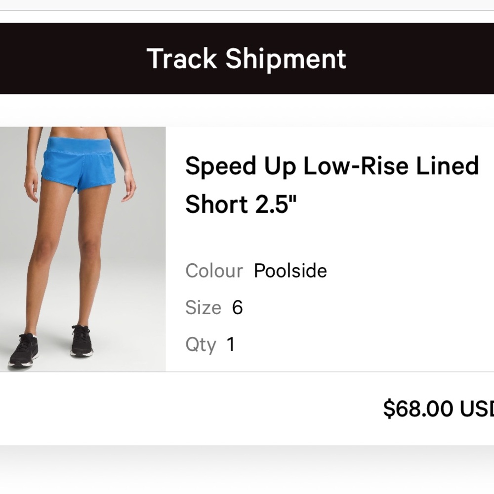 Lululemon speed up 2.5 Black Shorts - Picture 6 of 6